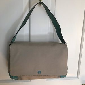 Kate Spade canvas and leather bag tan